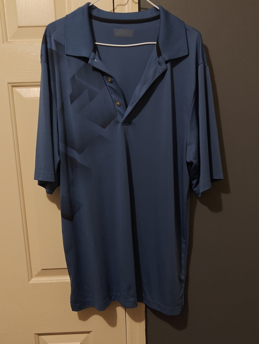 Men's Blue Short Sleeve Polo Shirt - Lightweight Performance